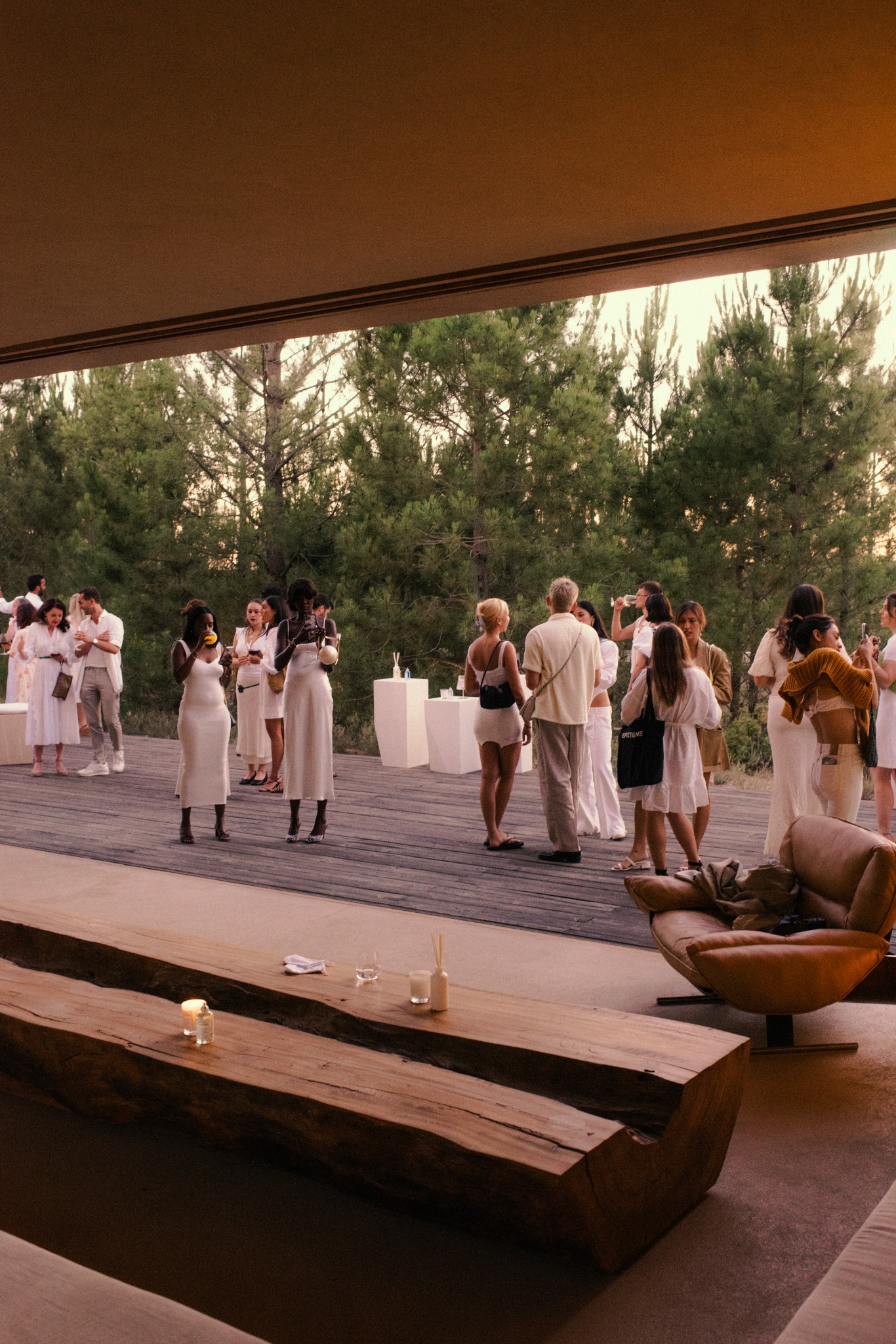 Maison Margiela immersive off-site in Comporta — original sunset photograph